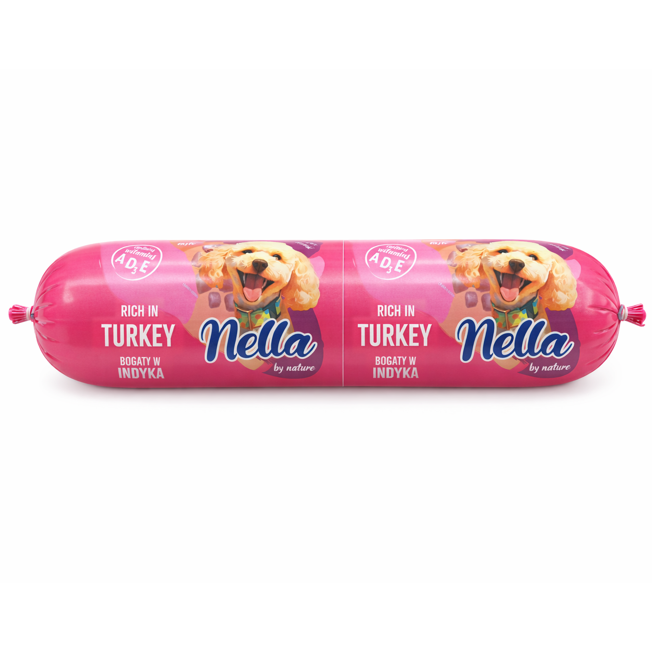 NELLA mokra karma dla psa Indyk baton 900g