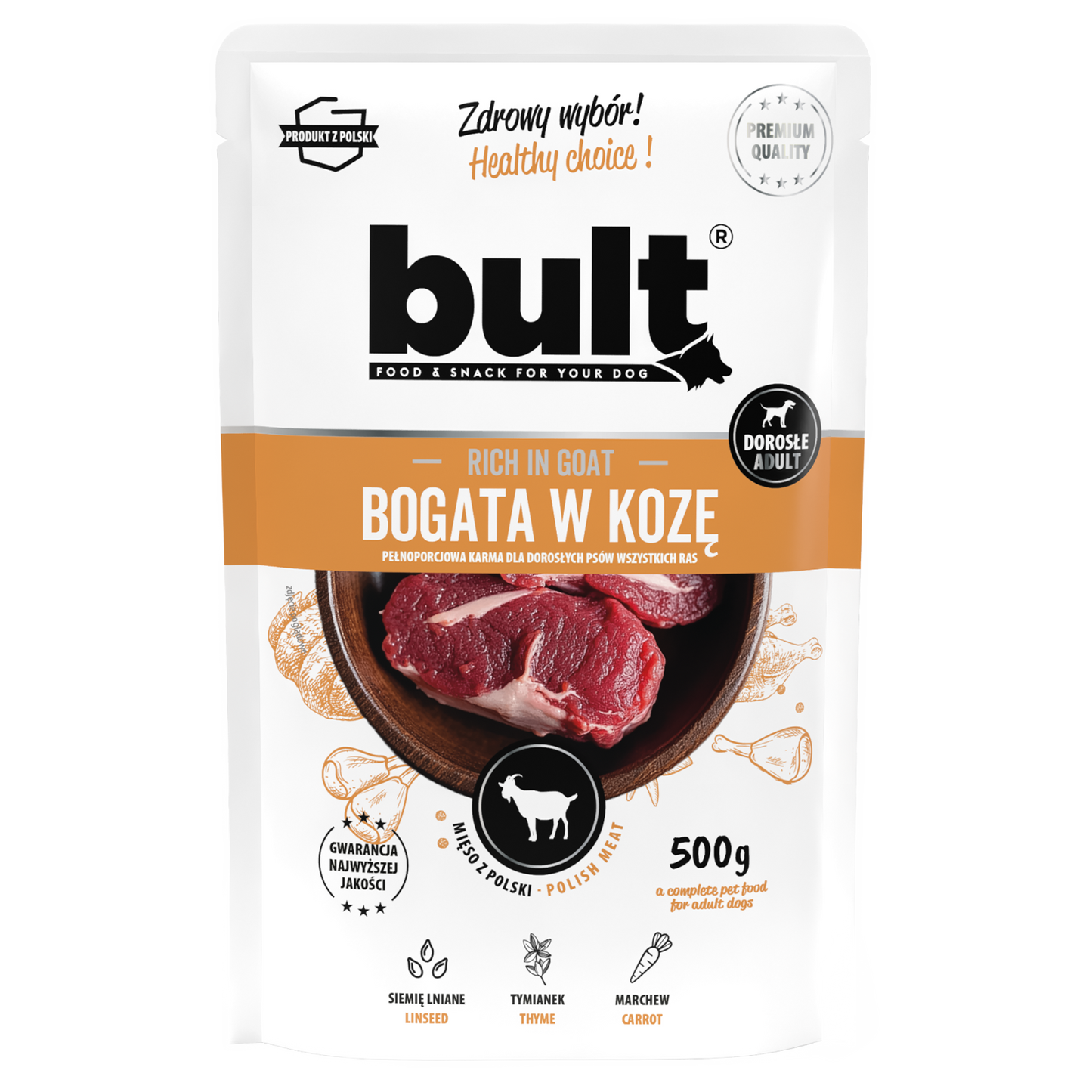 Bult saszetka mielonka bogata w kozę 10x500g