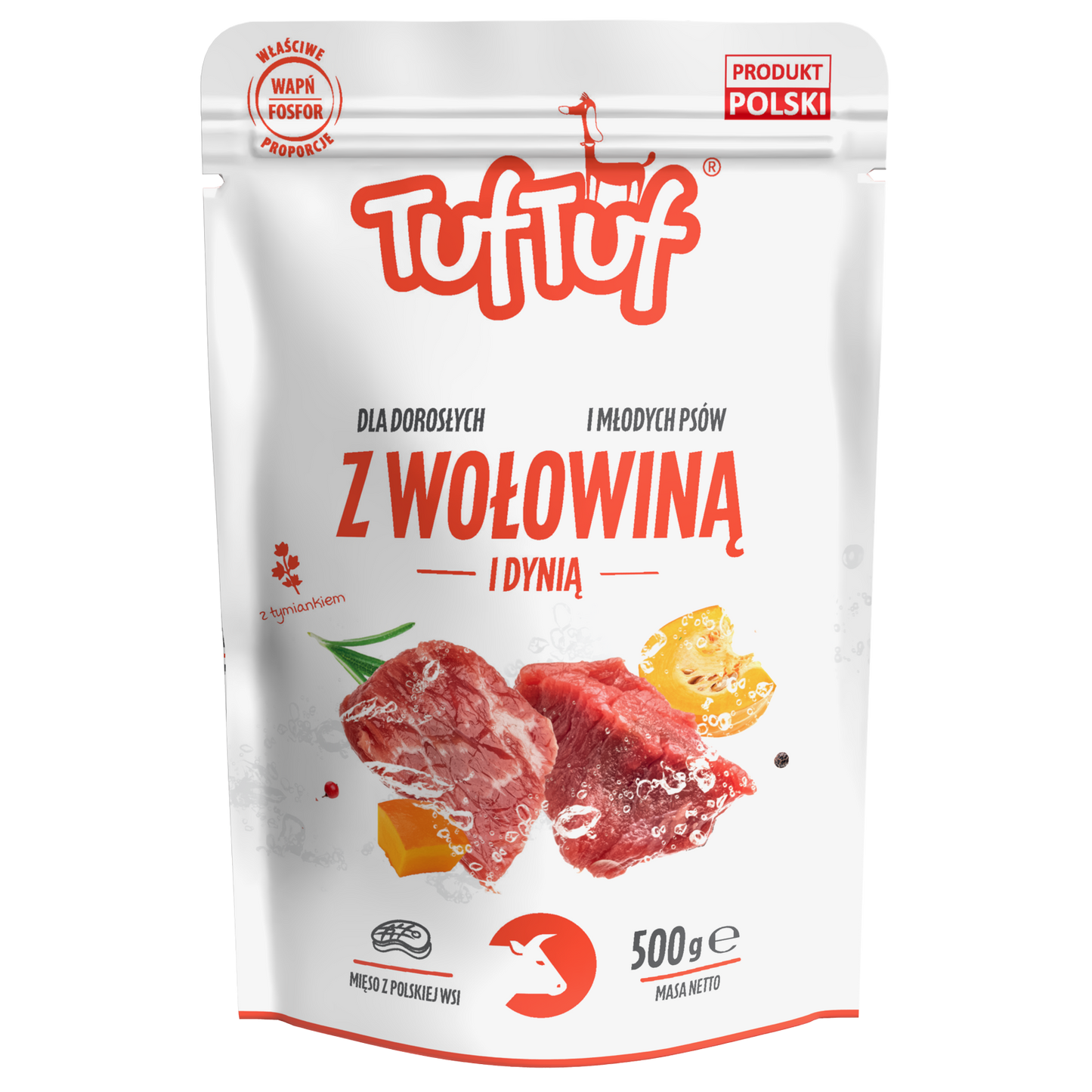 TufTuf – saszetka wołowina dynia 10x500g