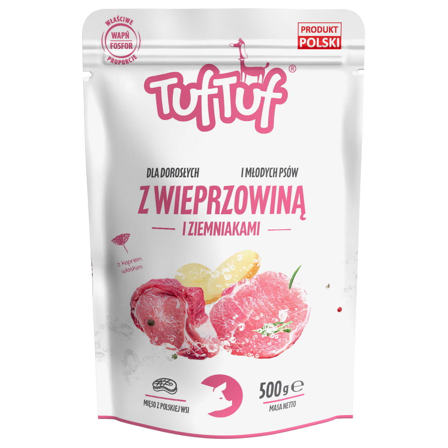 TufTuf – saszetka wieprzowina ziemniak 10x500g