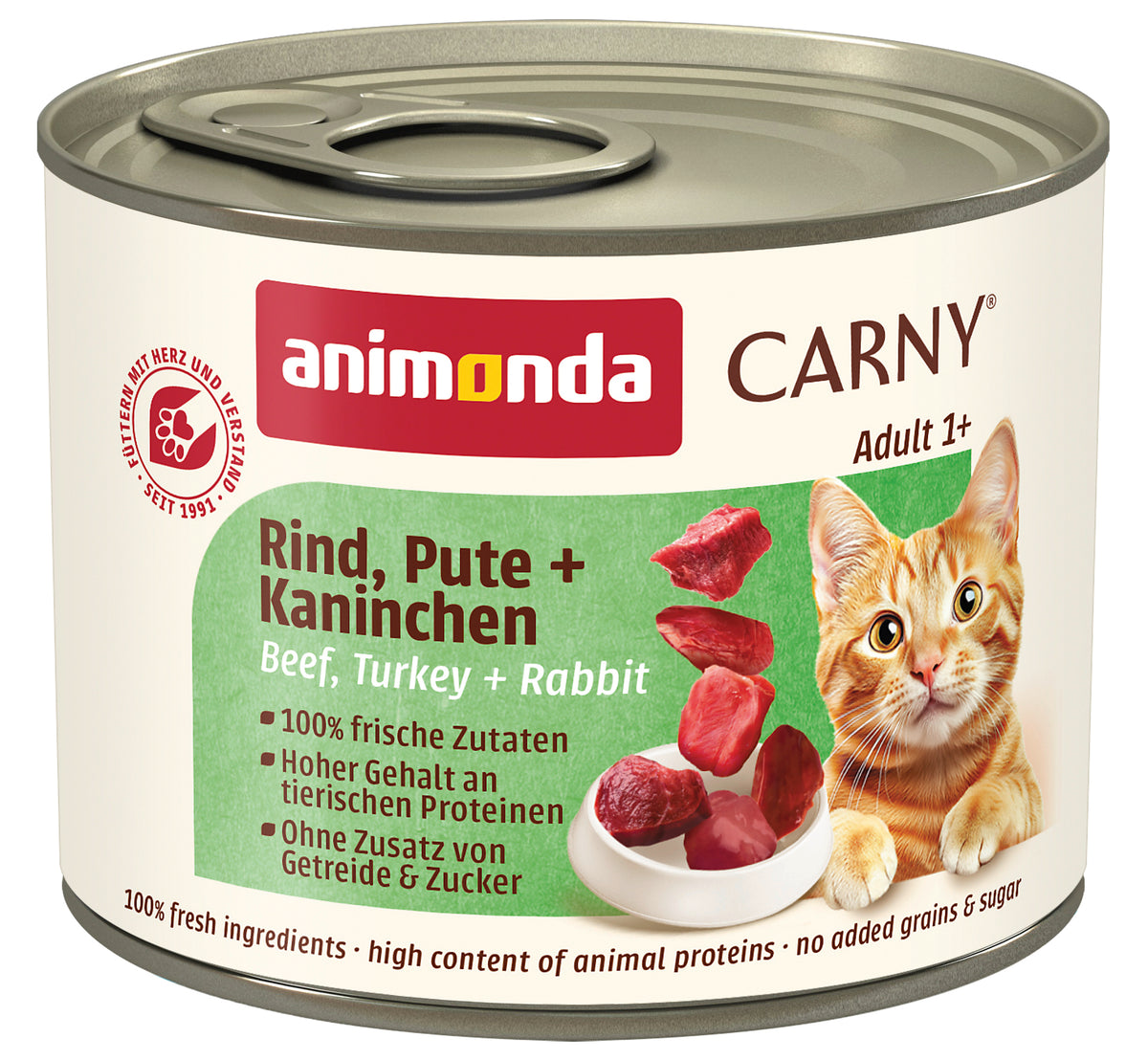 Animonda Carny Adult puszka 200g wołowina, indyk, królik dla dorosłych