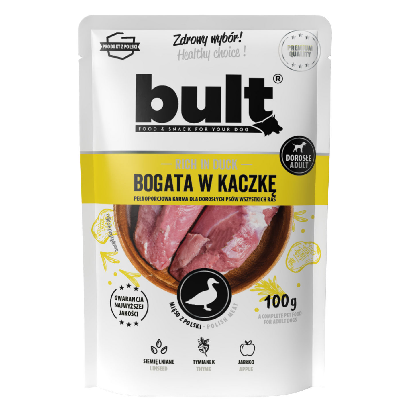 BULT MIELONKA BOGATA W KACZKĘ - saszetka 10x100g