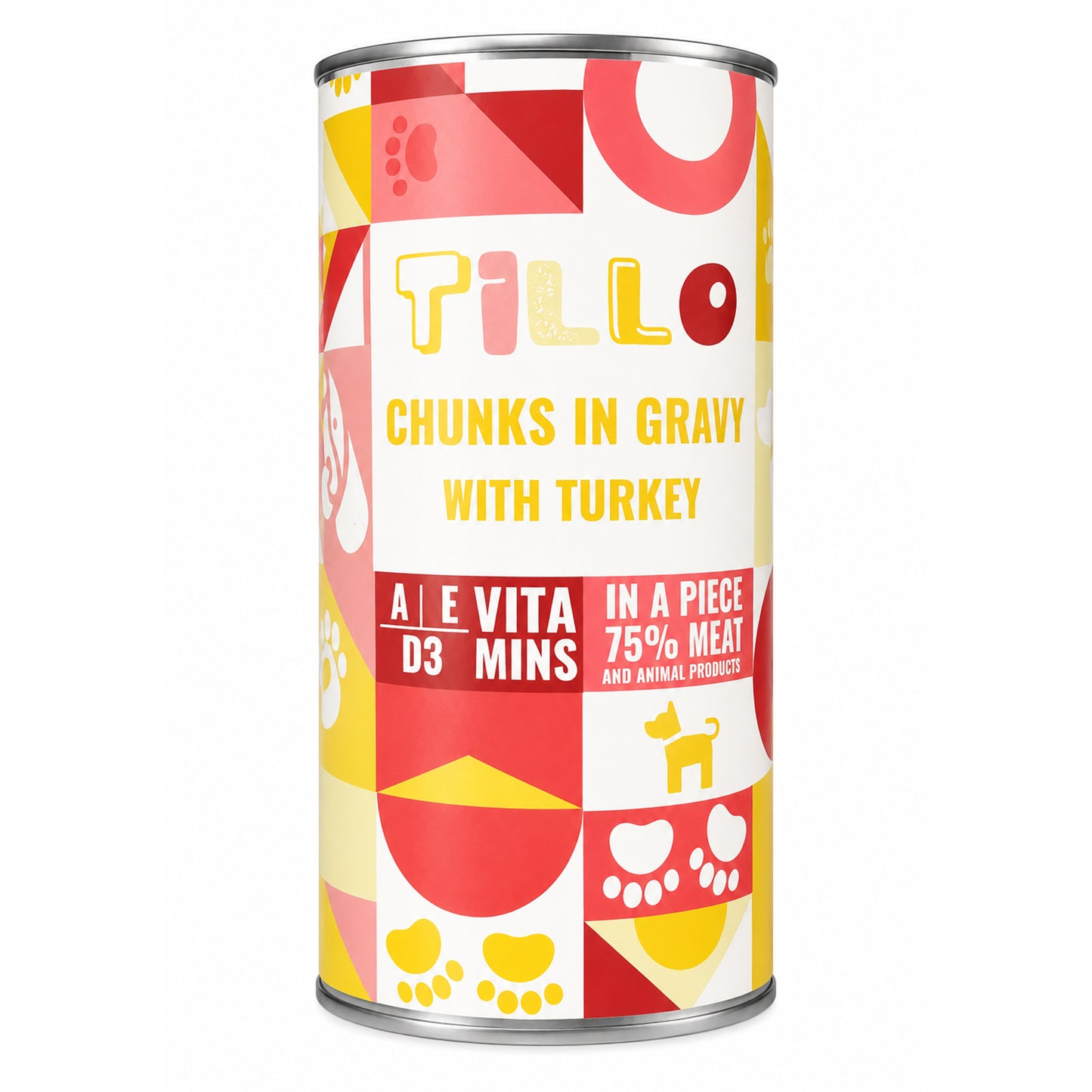 TILLO mokra karma dla psa Indyk puszka 1250g Kawałki w sosie