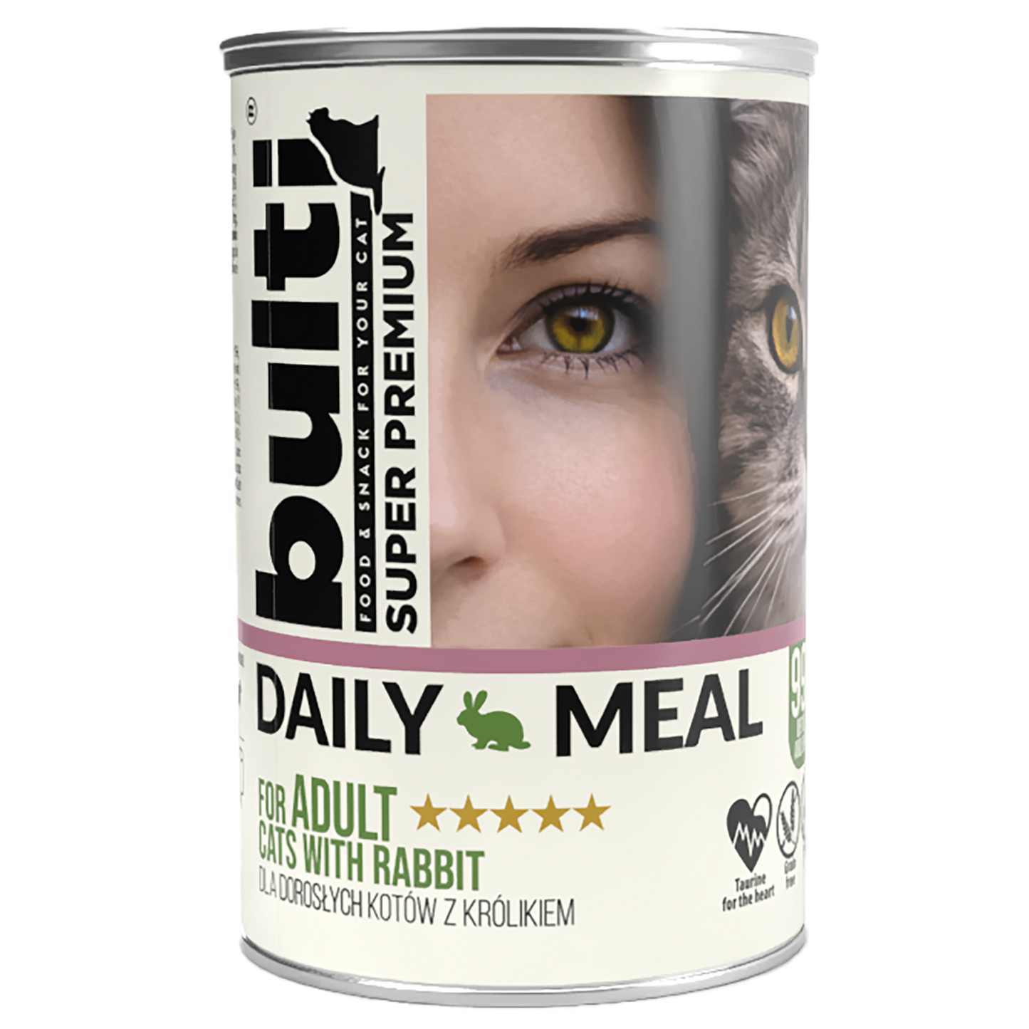 BULTI DAILY MEAL ADULT KRÓLIK - mokra karma dla kota 400g