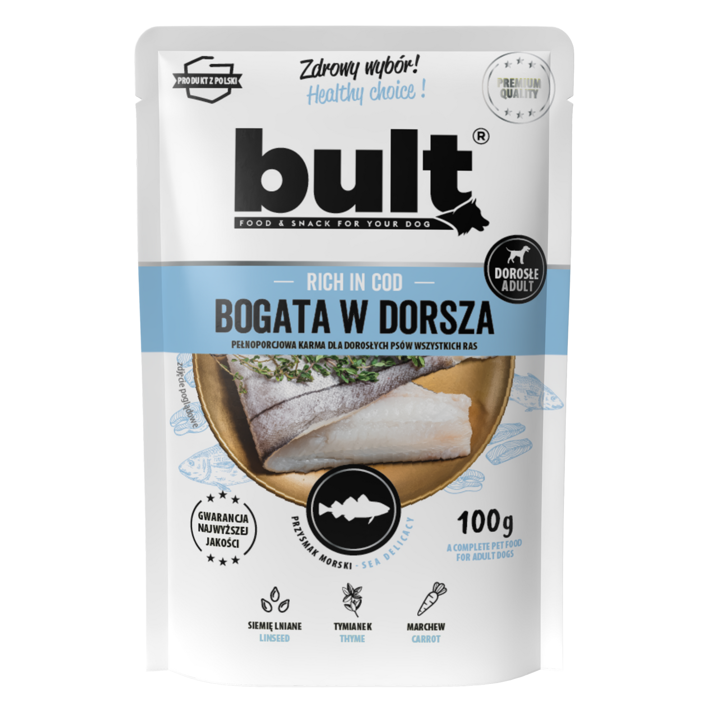 Bult saszetka mielonka bogata w dorsza Zestaw 10x100g