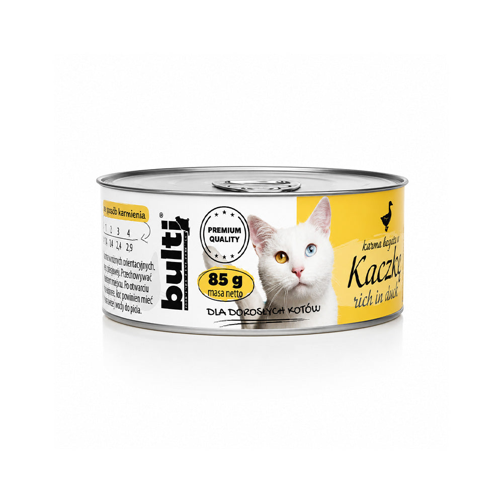 BULTI mokra karma dla kota - KACZKA puszka 85g