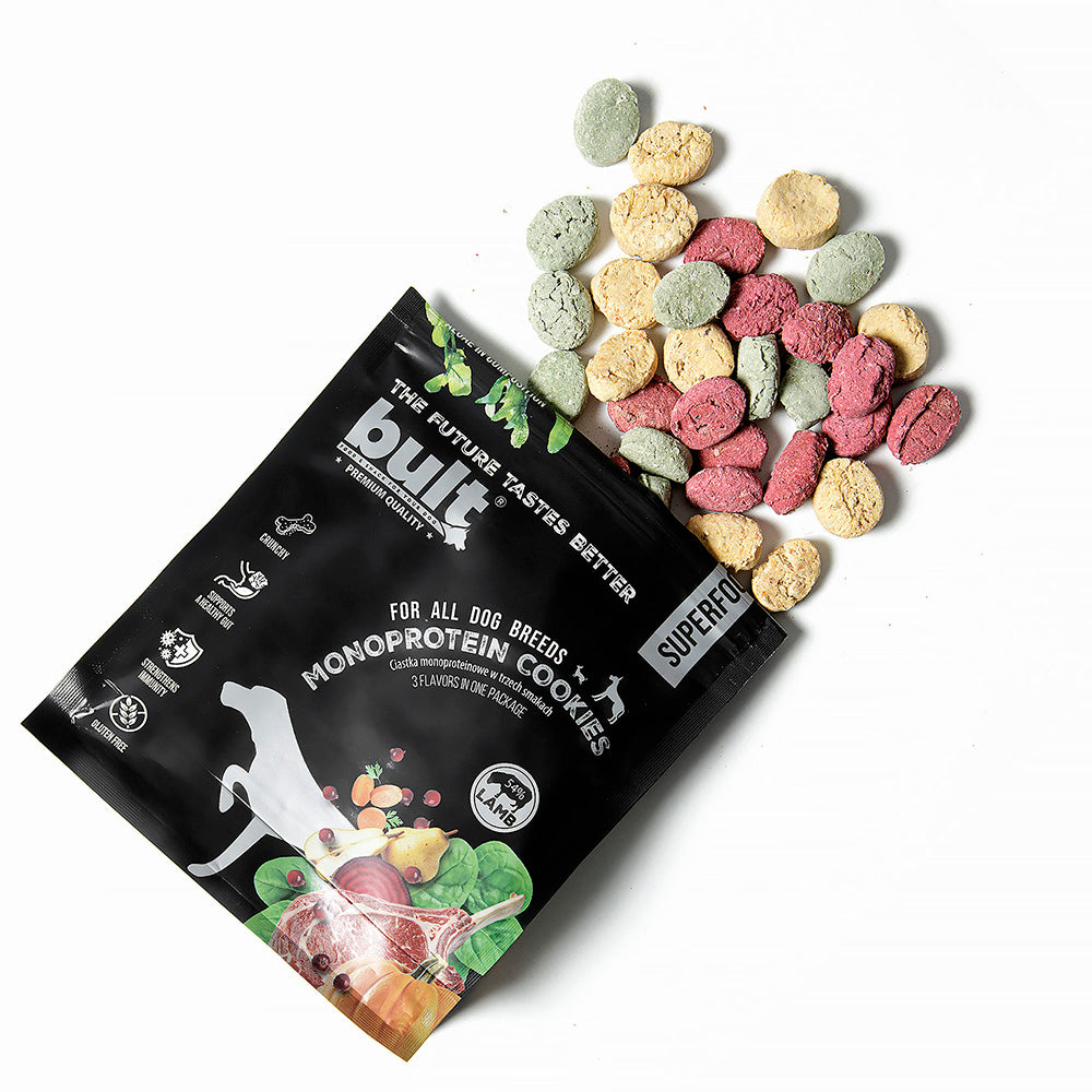 BULT SUPERFOODS MONOPROTEINOWE CIASTKA DLA PSA - JAGNIĘCINA 300g