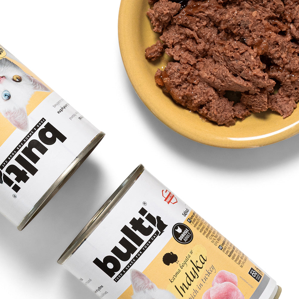 BULTI INDYK - mokra karma dla kota, puszka 400g