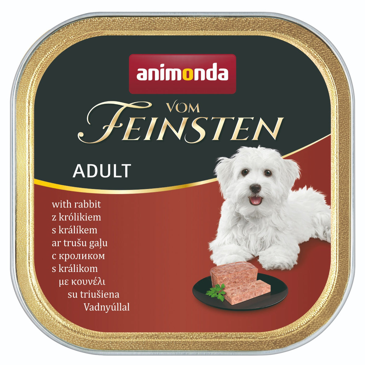 Animonda Vom Feinsten mokra karma dla psa Adult królik tacka 150g