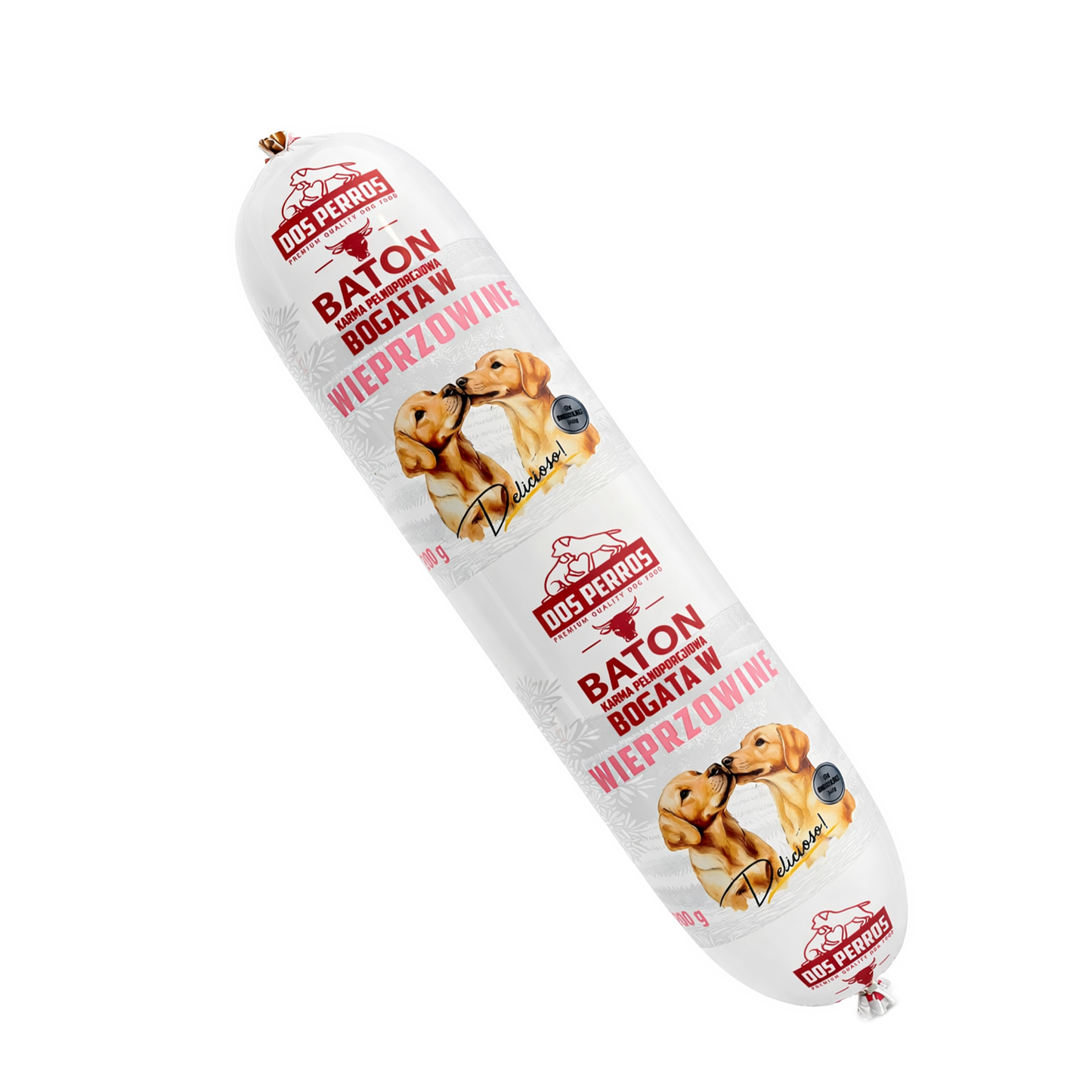 DOS PERROS mokra karma dla psa Wieprzowina baton 900g