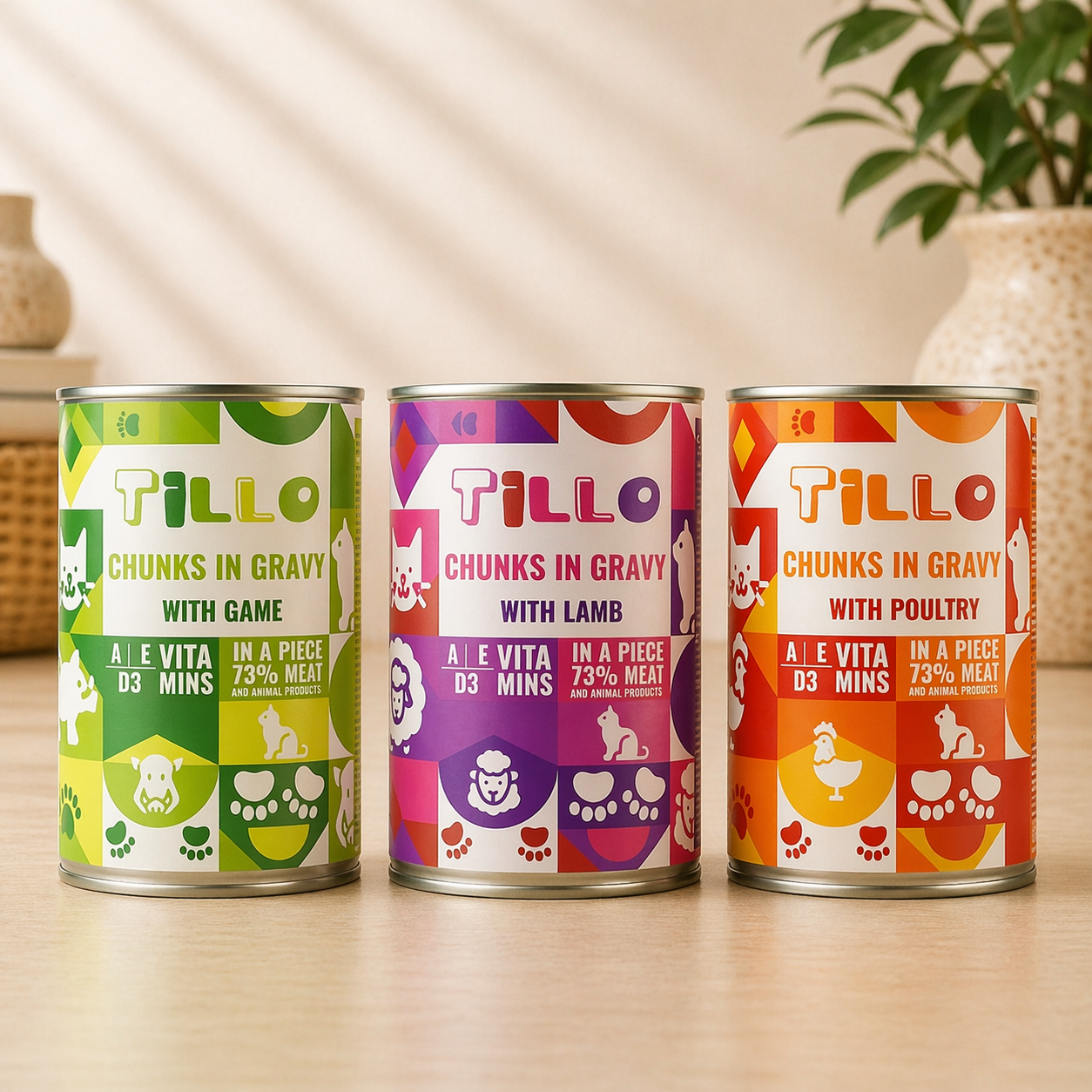 TILLO CHUNKY DRÓB - Kawałki w sosie dla kota puszka 415g