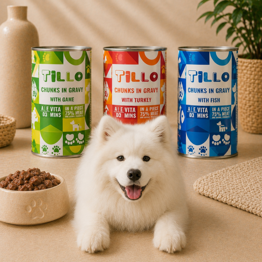 TILLO Kawałki w sosie dla psa Jagnięcina - puszka 1250g