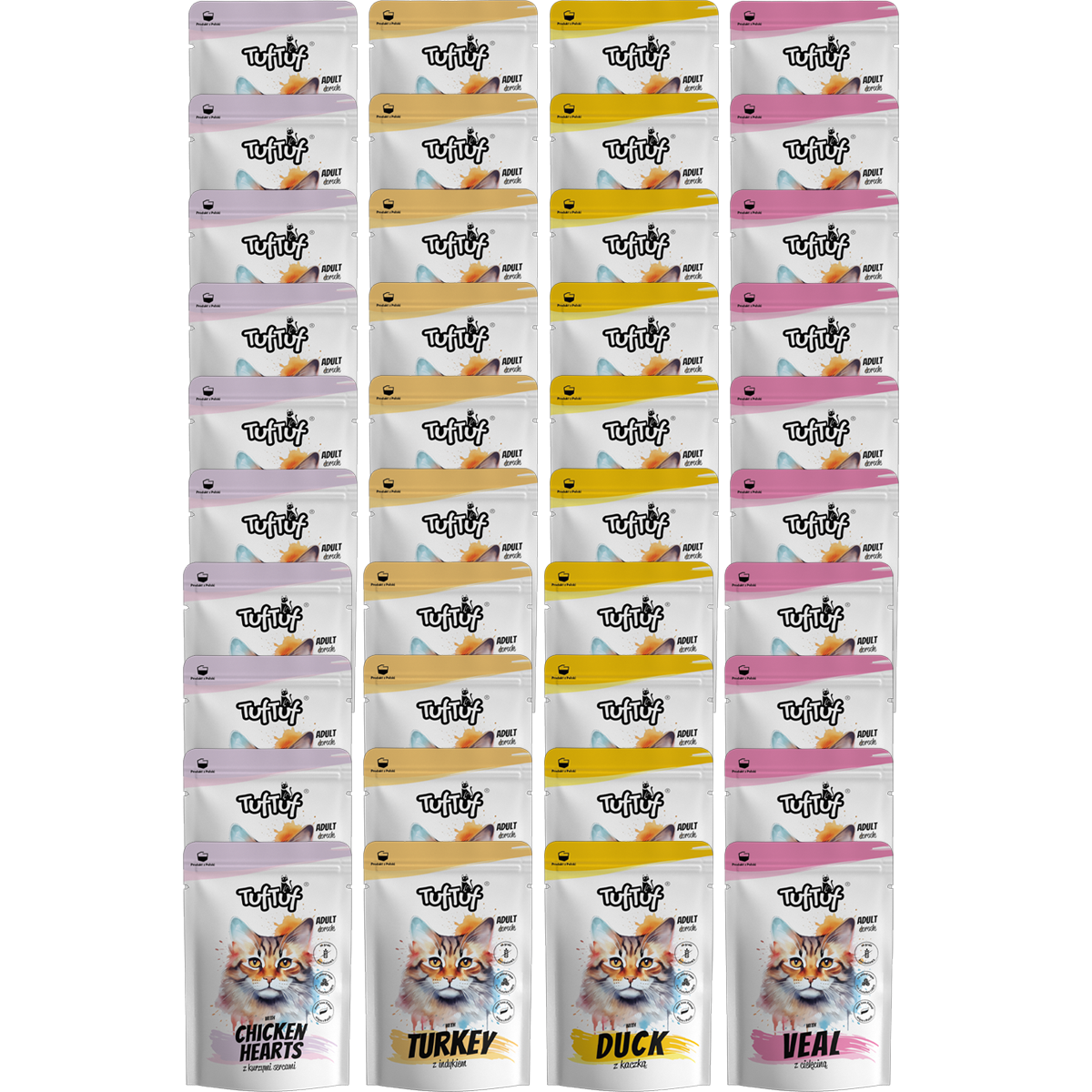TufTuf saszetka mielonka Mix smaków Zestaw 40x100g