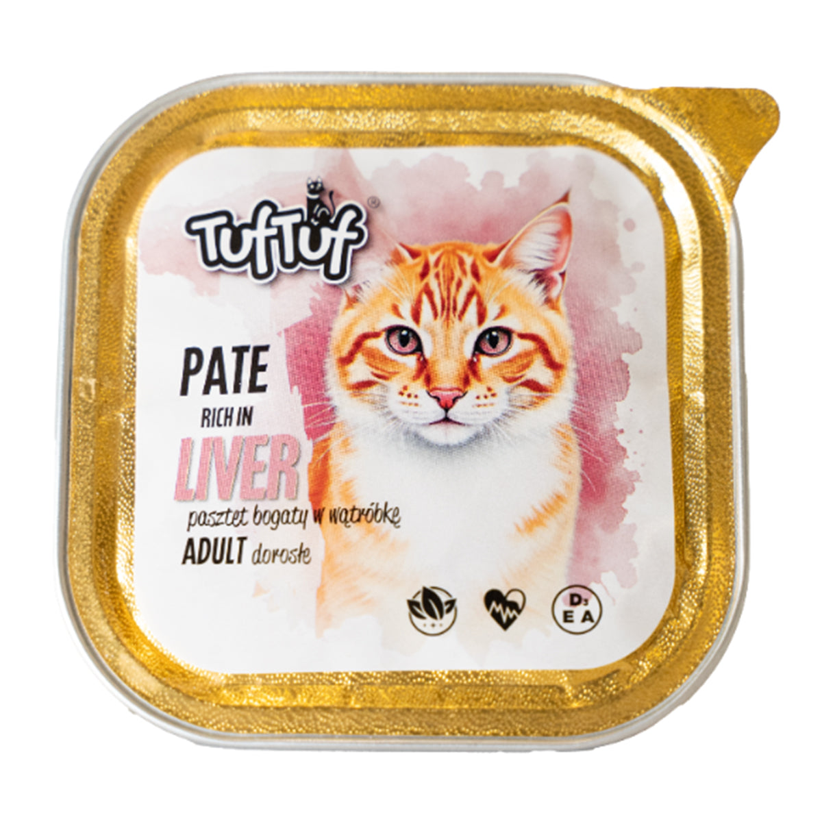 TufTuf PASZTET WĄTRÓBKA - mokra karma dla kota tacka 100g