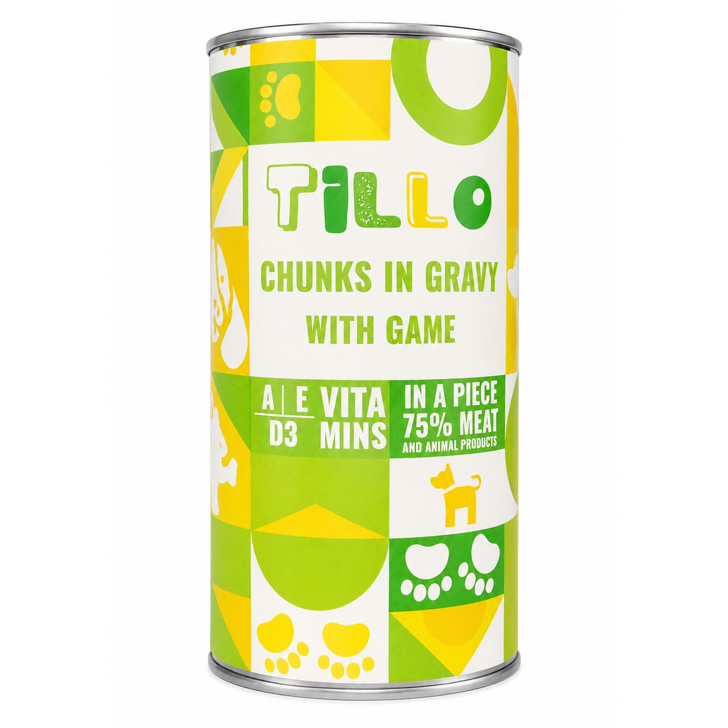 TILLO mokra karma dla psa Dziczyzna puszka 1250g Kawałki w sosie