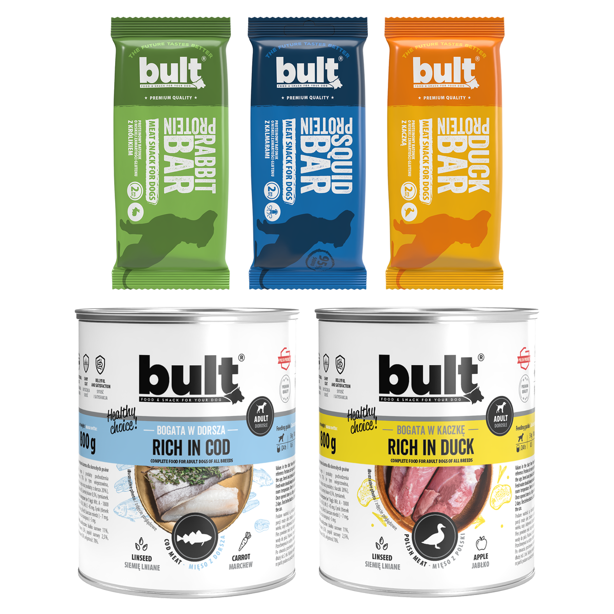 BULT Adventure Box XL woda 3× Protein Bar + 2× puszka 800 g
