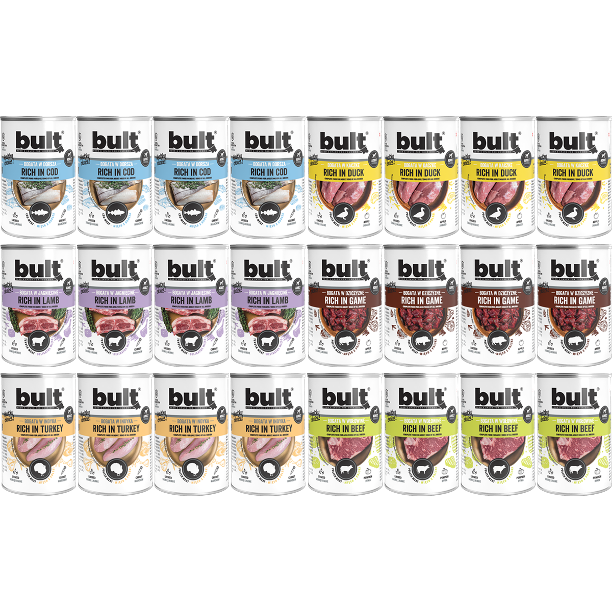 Bult Puszki bogate w smaku mix zestaw 24x400g
