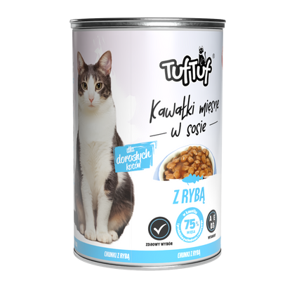 TufTuf – mix smaków kawałki w sosie 24x415g
