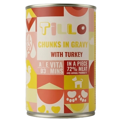 TILLO Chunky Kawałki w sosie dla psa Indyk - puszka 415g