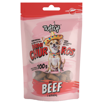 TufTuf mini churros z wołowiną 100g