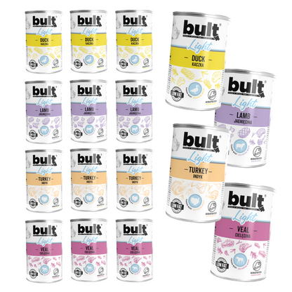 BULT LIGHT mokra karma dla psa Mix Smaków puszka 12x400g