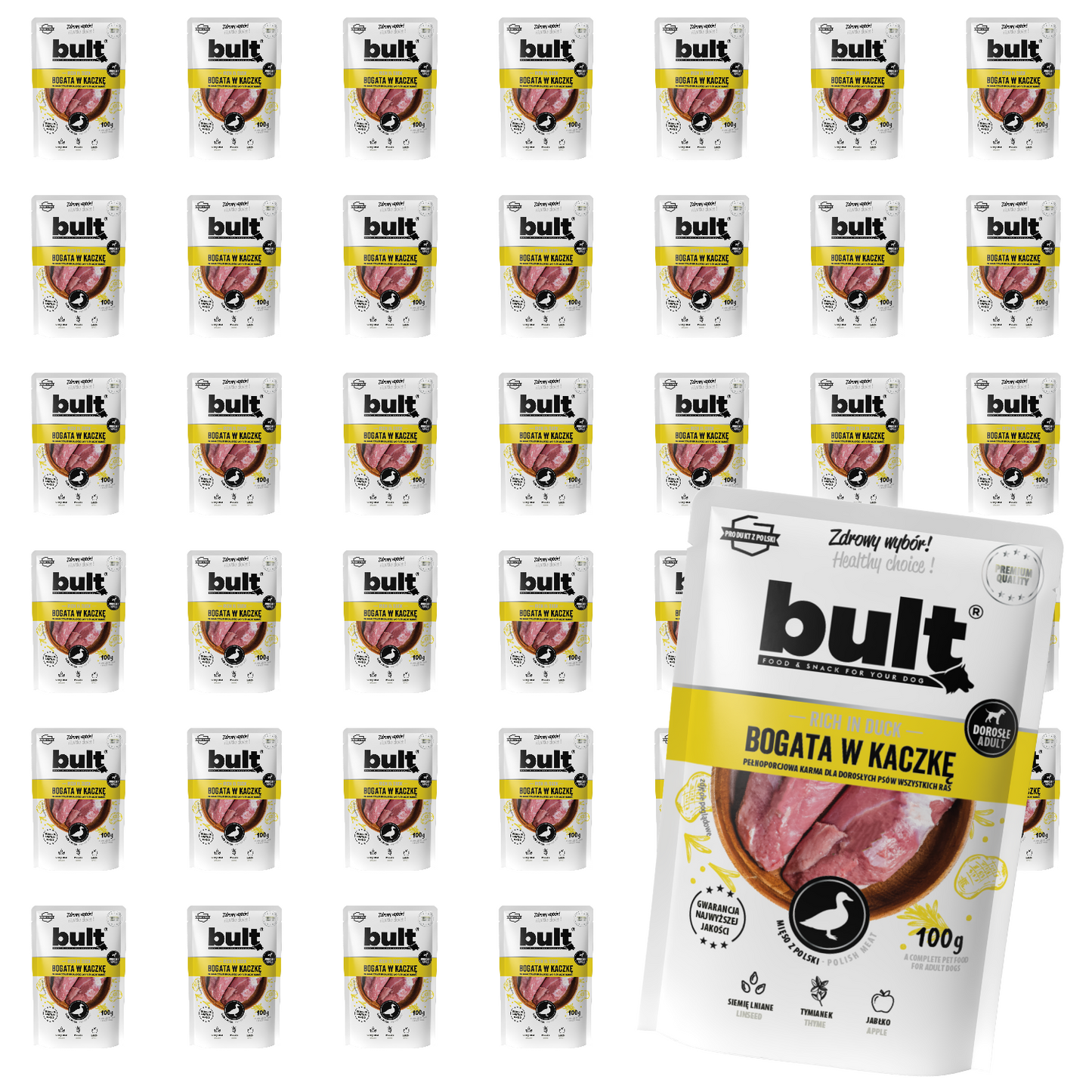 Bult saszetka mielonka bogata w kaczkę Zestaw 40x100g