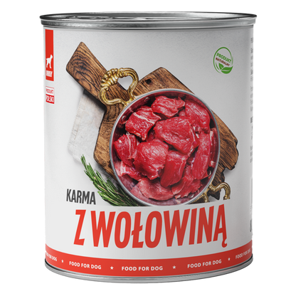 TufTuf puszka mielonka z wołowiną Zestaw 6x800g