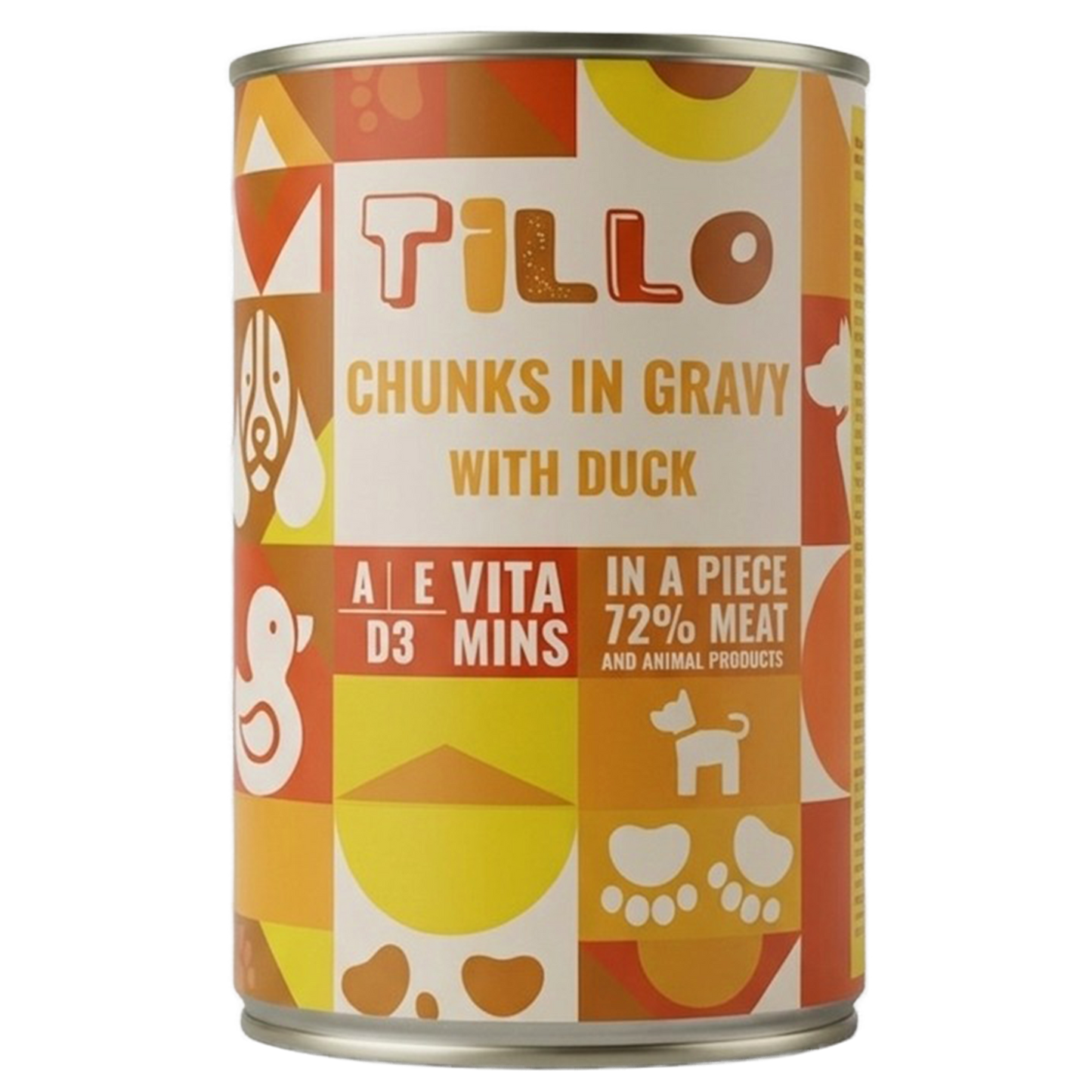 TILLO Chunky Kawałki w sosie dla psa Kaczka - puszka 415g