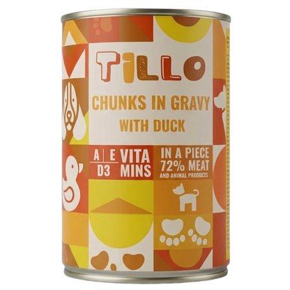 TILLO Chunky Kawałki w sosie dla psa Kaczka - puszka 415g