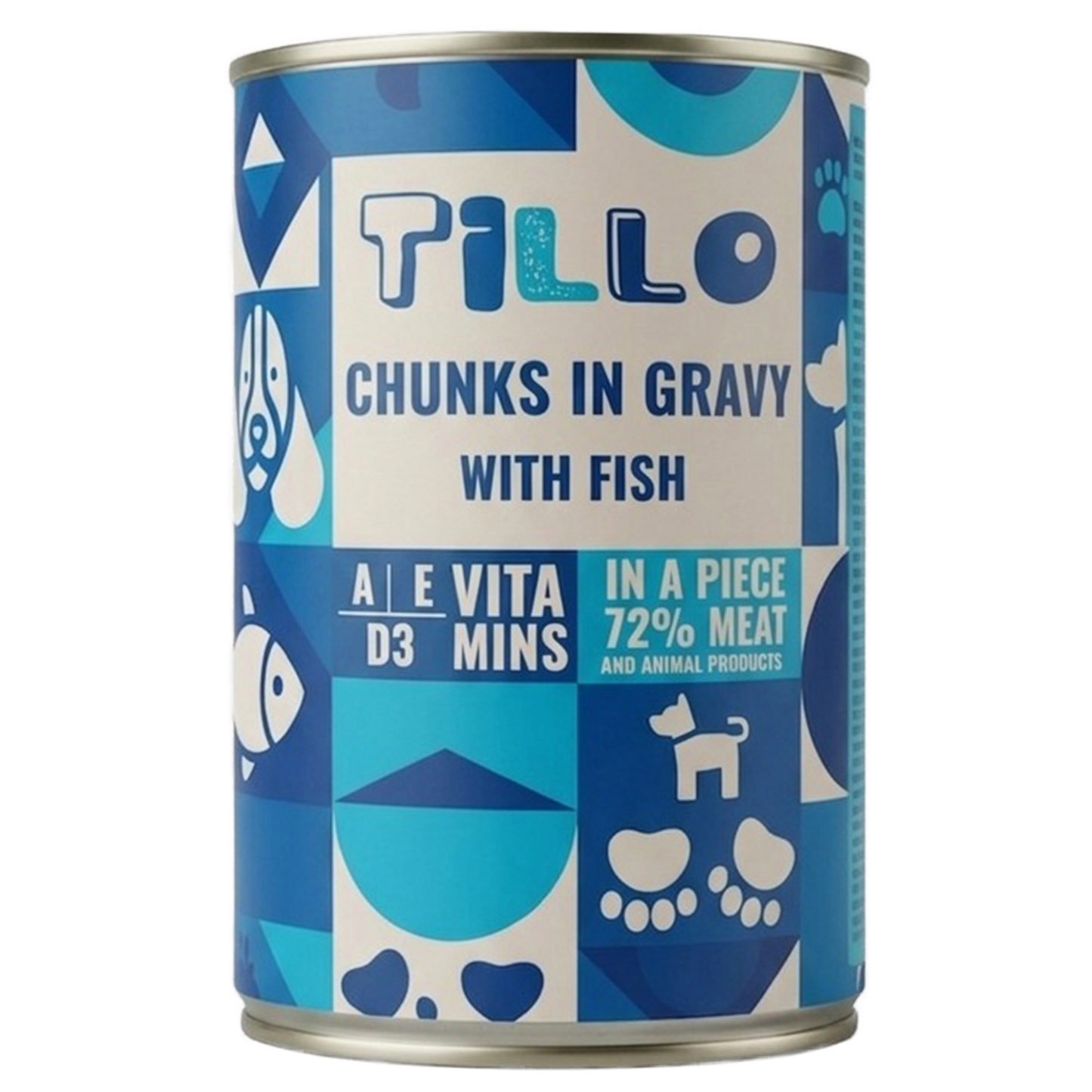 TILLO Chunky Kawałki w sosie dla psa Ryba - puszka 415g