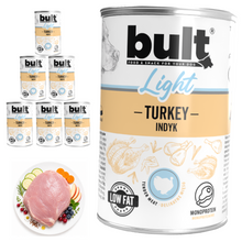 BULT LIGHT mokra karma dla psa indyk, puszka 6 x 400g, mono protein