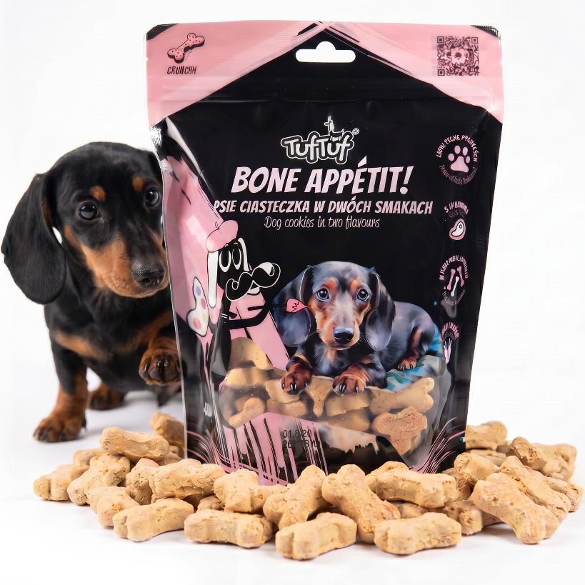 TufTuf BONE APPETIT WOŁOWINA - ciasteczka dla psa 400g