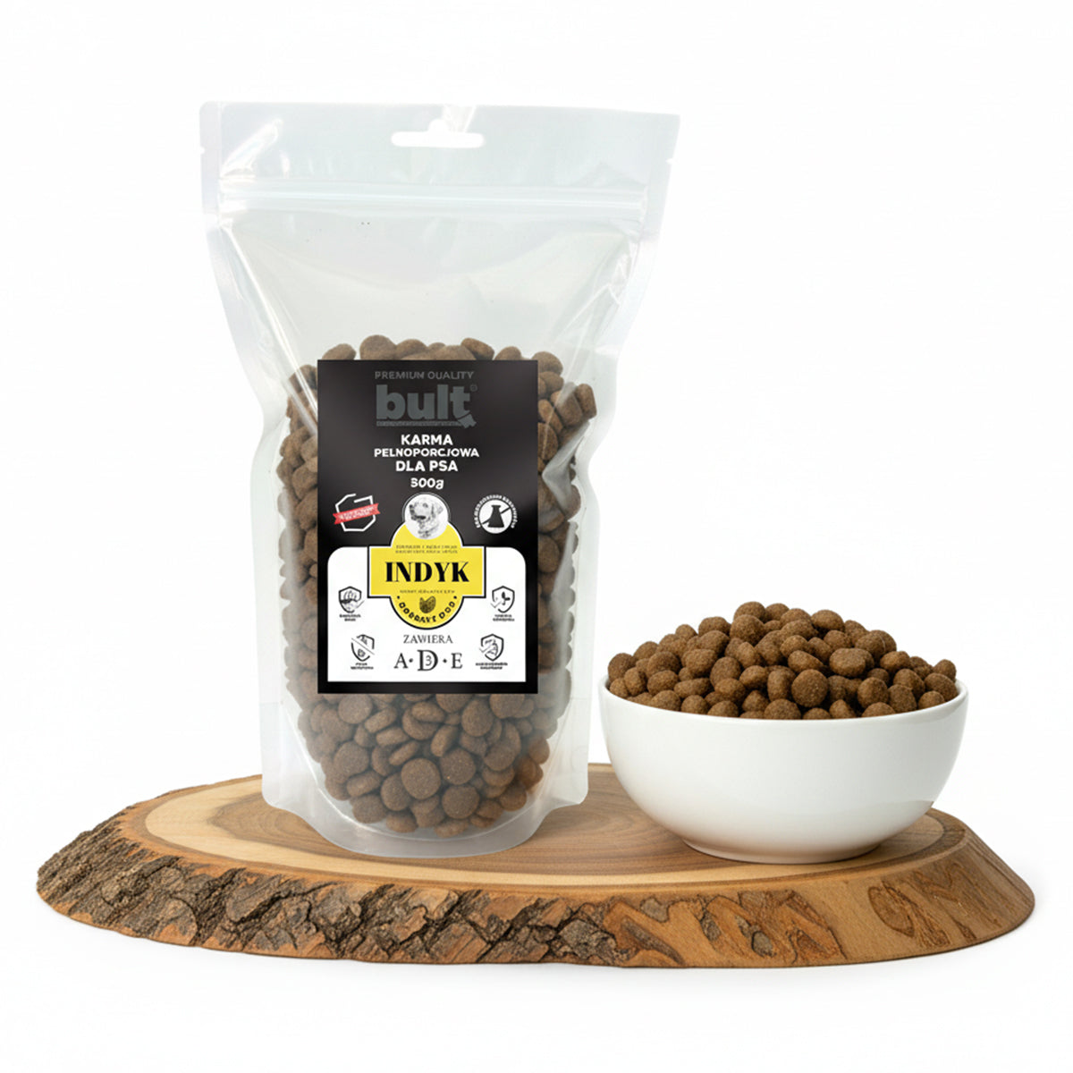 KARMA SUCHA Z INDYKIEM BULT DLA DOROSŁYCH PSÓW 500g