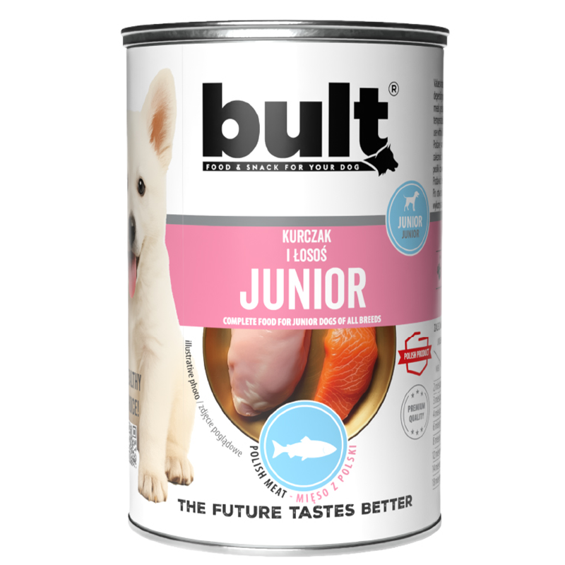 Bult junior kurczak i łosoś dla szczeniąt 12x400g