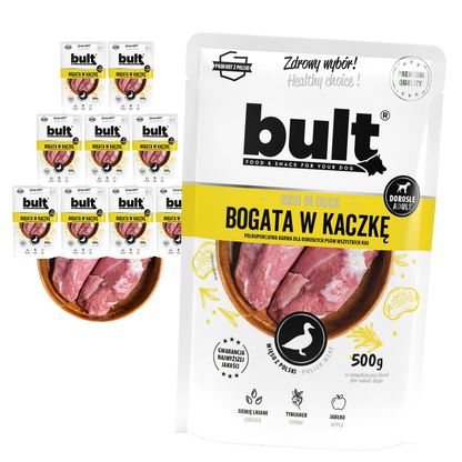 Bult – saszetka mielonka kaczka zestaw 10x500g