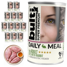 BULTI Daily Meal Adult mokra karma dla kota królik, puszka 12 x 400g