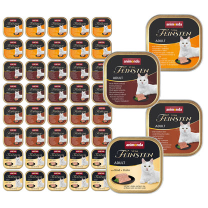 Animonda Vom Feinsten wet cat food Variety Pack 40x100g tray