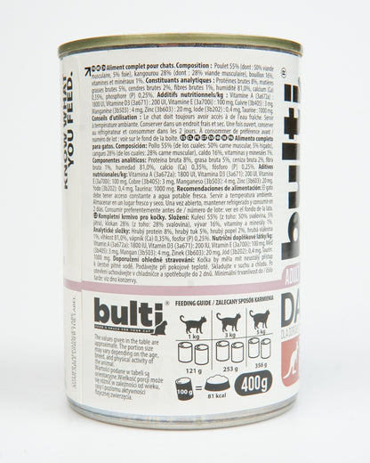 BULTI Daily Meal Adult mokra karma dla kota Kangur 400g Pełnoporcjowa