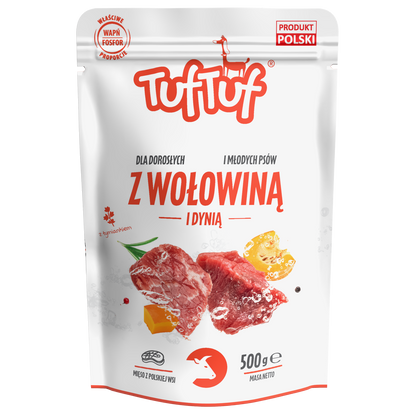 TufTuf – saszetka wołowina dynia 10x500g