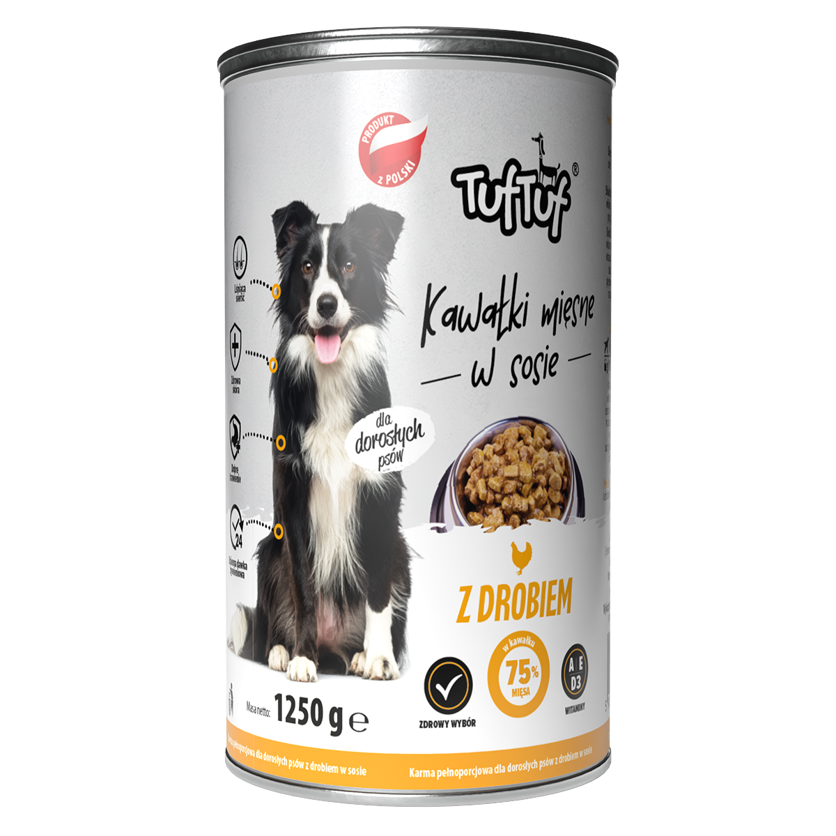 TufTuf – mix smaków kawałki mięsne 12x1250g