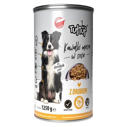 TufTuf – mix smaków kawałki mięsne 12x1250g