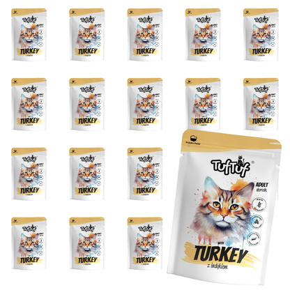 TufTuf saszetka mielonka z indykiem Zestaw 20x100g
