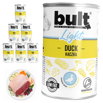 BULT LIGHT mokra karma dla psa kaczka, puszka 6 x 400g, mono protein