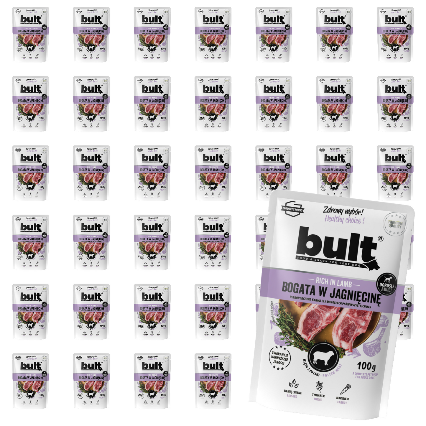 Bult saszetka mielonka bogata w jagnięcinę 40x100g