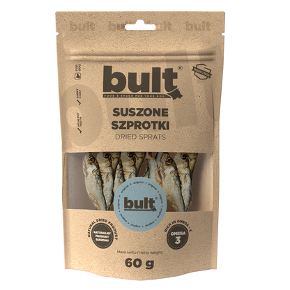 BULT gryzak naturalny dla psa SZPROTKI SUSZONE 60g
