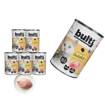 Bulti puszka mielonka z indykiem Zestaw 6x400g