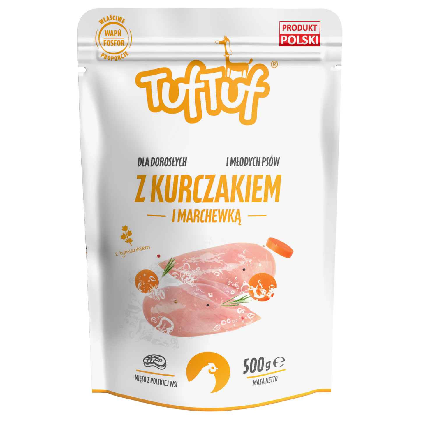 TufTuf – saszetka kurczak marchewka 10x500g