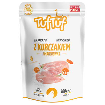 TufTuf – saszetka kurczak marchewka 10x500g