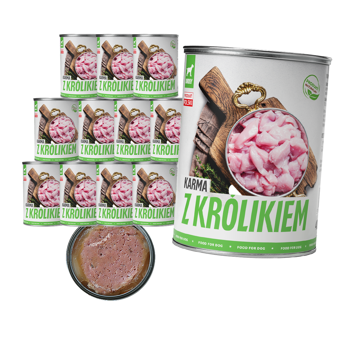 TufTuf puszka mielonka z królikiem Zestaw 12x400g