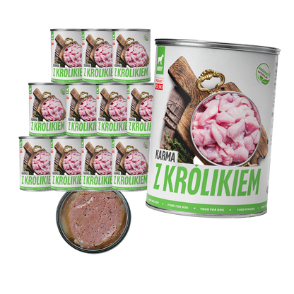 TufTuf puszka mielonka z królikiem Zestaw 12x400g